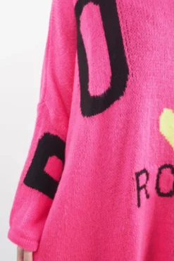 Made In Italy Hush Rock N Roll Knit Top Pink -VogueCurve Store made in italy hush rock n roll knit top pink08.jpg