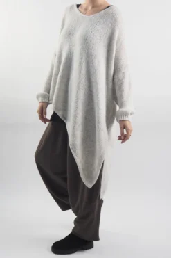 Made In Italy Hush Super Slant Knit Top Stone 9 Made In Italy Hush Super Slant Knit Top Stone -VogueCurve Store made in italy hush super slant knit stone204.jpg