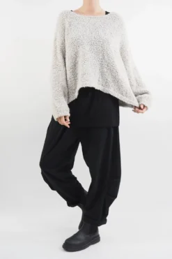 Made In Italy Hygge Boucle Knit Top Oatmeal -VogueCurve Store made in italy hygge boucle knit top oatmeal14.jpg