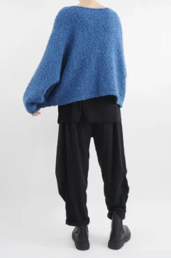 Made In Italy Hygge Boucle Knit Top Soft Cobalt 8 Made In Italy Hygge Boucle Knit Top Soft Cobalt -VogueCurve Store made in italy hygge boucle knit top soft cobalt13.jpg