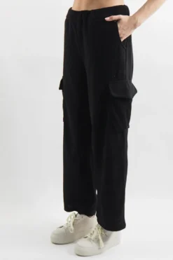 Made In Italy Jumbo Softie Stretch Cord Cargo Pant Black -VogueCurve Store made in italy jumbo softie stretch cord cargo pant black 3.jpg