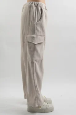 Made In Italy Jumbo Softie Stretch Cord Cargo Pant Stone 9 Made In Italy Jumbo Softie Stretch Cord Cargo Pant Stone -VogueCurve Store made in italy jumbo softie stretch cord cargo pant stone 3.jpg