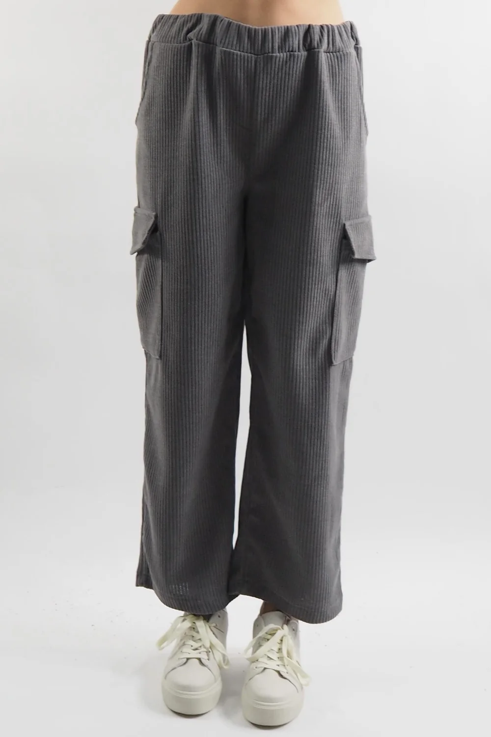 Made In Italy Jumbo Softie Stretch Cord Cargo Pant Storm 3 Made In Italy Jumbo Softie Stretch Cord Cargo Pant Storm