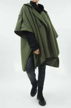 Made In Italy Kensington Cape Khaki