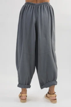 Made In Italy Lagenlook Classic Cocoon Pant Storm -VogueCurve Store made in italy lagenlook classic cocoon pant storm 3.jpg