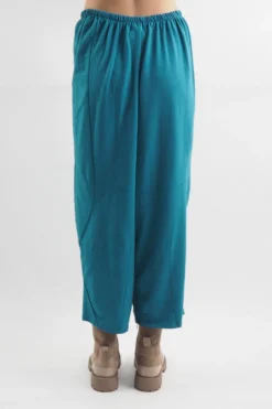 Made In Italy Lagenlook Classic Crop Cocoon Pant Teal -VogueCurve Store made in italy lagenlook classic cocoon pant teal 4.jpg