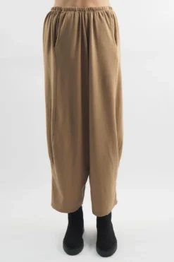 Made In Italy Lagenlook Classic Cocoon Pant Toast