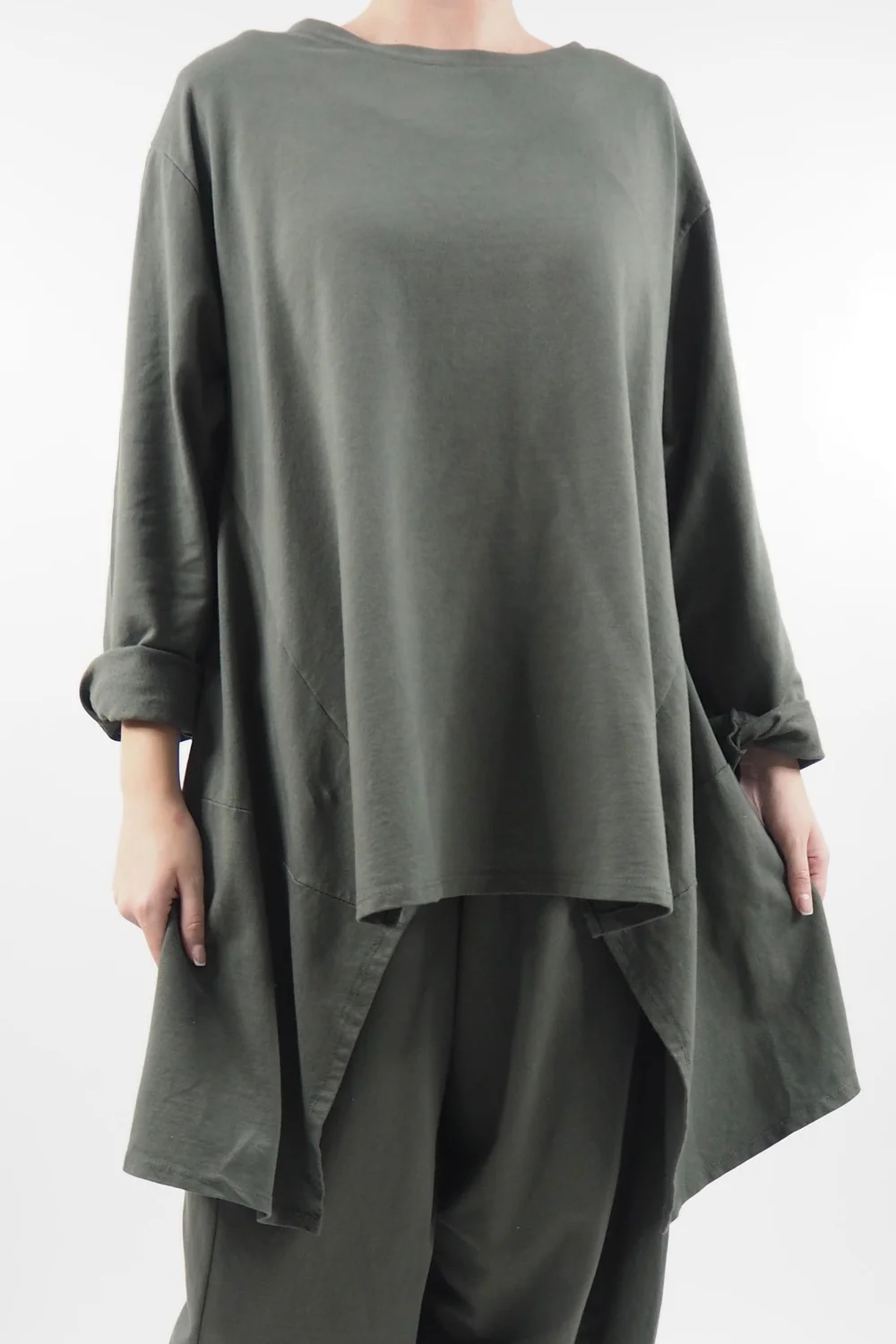 Made In Italy Lagenlook Classic Cut Out Sweatshirt Bonsai 3 Made In Italy Lagenlook Classic Cut Out Sweatshirt Bonsai