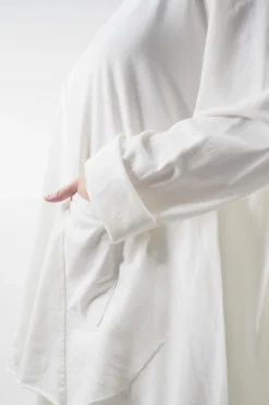 Made In Italy Lagenlook High Low Pocket Sweatshirt Ecru -VogueCurve Store made in italy lagenlook high low pocket sweatshirt ecru 4.jpg