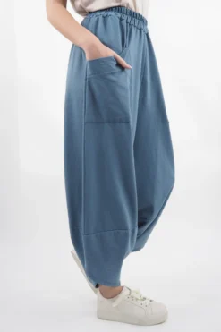 Made In Italy Lagenlook Shelby Cocoon Pant Denim 7 Made In Italy Lagenlook Shelby Cocoon Pant Denim -VogueCurve Store made in italy lagenlook shelby cocoon pant denim 2.jpg