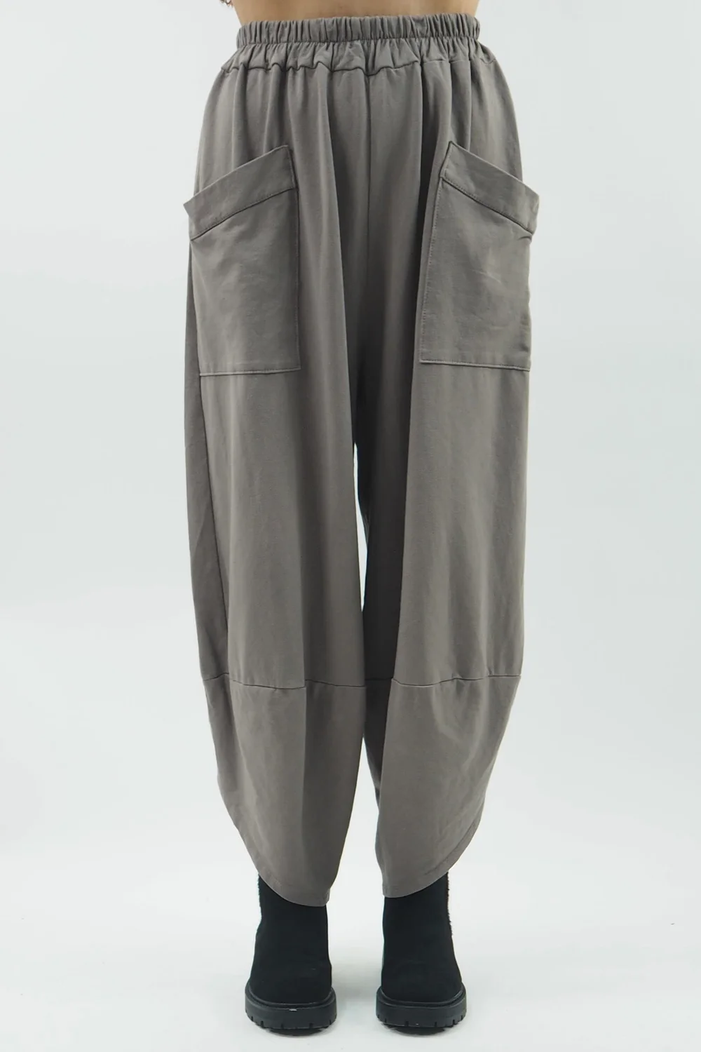 Made In Italy Lagenlook Shelby Cocoon Pant Mushroom 3 Made In Italy Lagenlook Shelby Cocoon Pant Mushroom