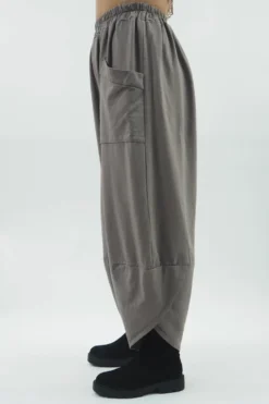 Made In Italy Lagenlook Shelby Cocoon Pant Mushroom 8 Made In Italy Lagenlook Shelby Cocoon Pant Mushroom -VogueCurve Store made in italy lagenlook shelby cocoon pant mushroom 3.jpg