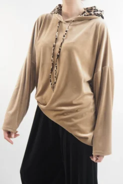Made In Italy Leopard Love Stretch Velour Hoodie Camel 6 Made In Italy Leopard Love Stretch Velour Hoodie Camel -VogueCurve Store made in italy leopard love stretch velour hoodie camel 2.jpg