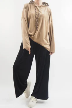 Made In Italy Leopard Love Stretch Velour Hoodie Camel 7 Made In Italy Leopard Love Stretch Velour Hoodie Camel -VogueCurve Store made in italy leopard love stretch velour hoodie camel 3.jpg