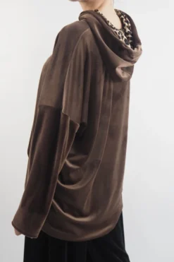 Made In Italy Leopard Love Stretch Velour Hoodie Chocolate -VogueCurve Store made in italy leopard love stretch velour hoodie chocolate 2.jpg