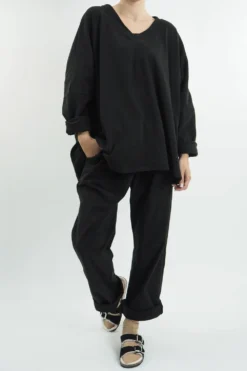 Made In Italy Long Haul Lux Chamois Set Black