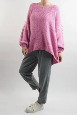 Made In Italy Malmo Oversized Over Stitch Knit Top Bubblegum 9 Made In Italy Malmo Oversized Over Stitch Knit Top Bubblegum -VogueCurve Store made in italy malmo oversized over stitch knit top bubblegum 4.jpg