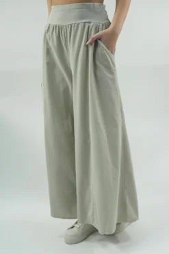 Made In Italy Malone Needlecord Culotte Stone -VogueCurve Store made in italy malone needlecord culotte stone02.jpg