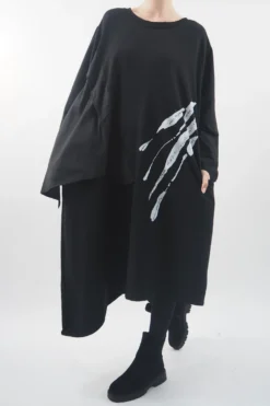 Made In Italy Mercer Chalk Stripe Panel Dress -VogueCurve Store made in italy mercer chalk stripe panel dress3.jpg