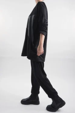 Made In Italy Moxie Commando Sweatshirt Black 8 Made In Italy Moxie Commando Sweatshirt Black -VogueCurve Store made in italy moxie commando sweatshirt black203.jpg