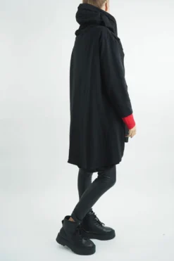 Made In Italy Moxie Haru Swing Zip Hoodie Jacket Black 10 Made In Italy Moxie Haru Swing Zip Hoodie Jacket Black -VogueCurve Store made in italy moxie haru swing zip hoodie jacket black 4.jpg