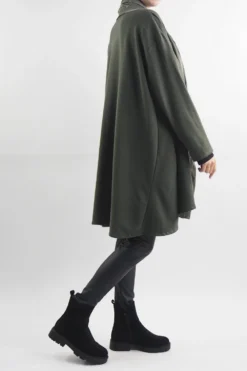 Made In Italy Moxie Haru Swing Zip Hoodie Jacket Khaki 10 Made In Italy Moxie Haru Swing Zip Hoodie Jacket Khaki -VogueCurve Store made in italy moxie haru swing zip hoodie jacket khaki4.jpg