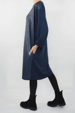 Made In Italy Moxie Manhattan Dress Ink Blue * -VogueCurve Store made in italy moxie manhattan dress ink blue03.jpg