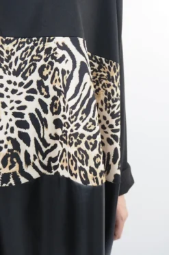 Made In Italy Moxie Mixed Animal Panel Top Black 12 Made In Italy Moxie Mixed Animal Panel Top Black -VogueCurve Store made in italy moxie mixed animal panel top black05.jpg