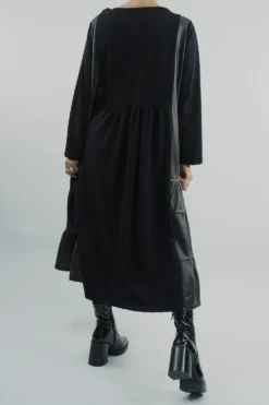 Made In Italy Moxie Pesca Tier Corsage Midi Dress Black -VogueCurve Store made in italy moxie pesca tier corsage midi dress black203.jpg