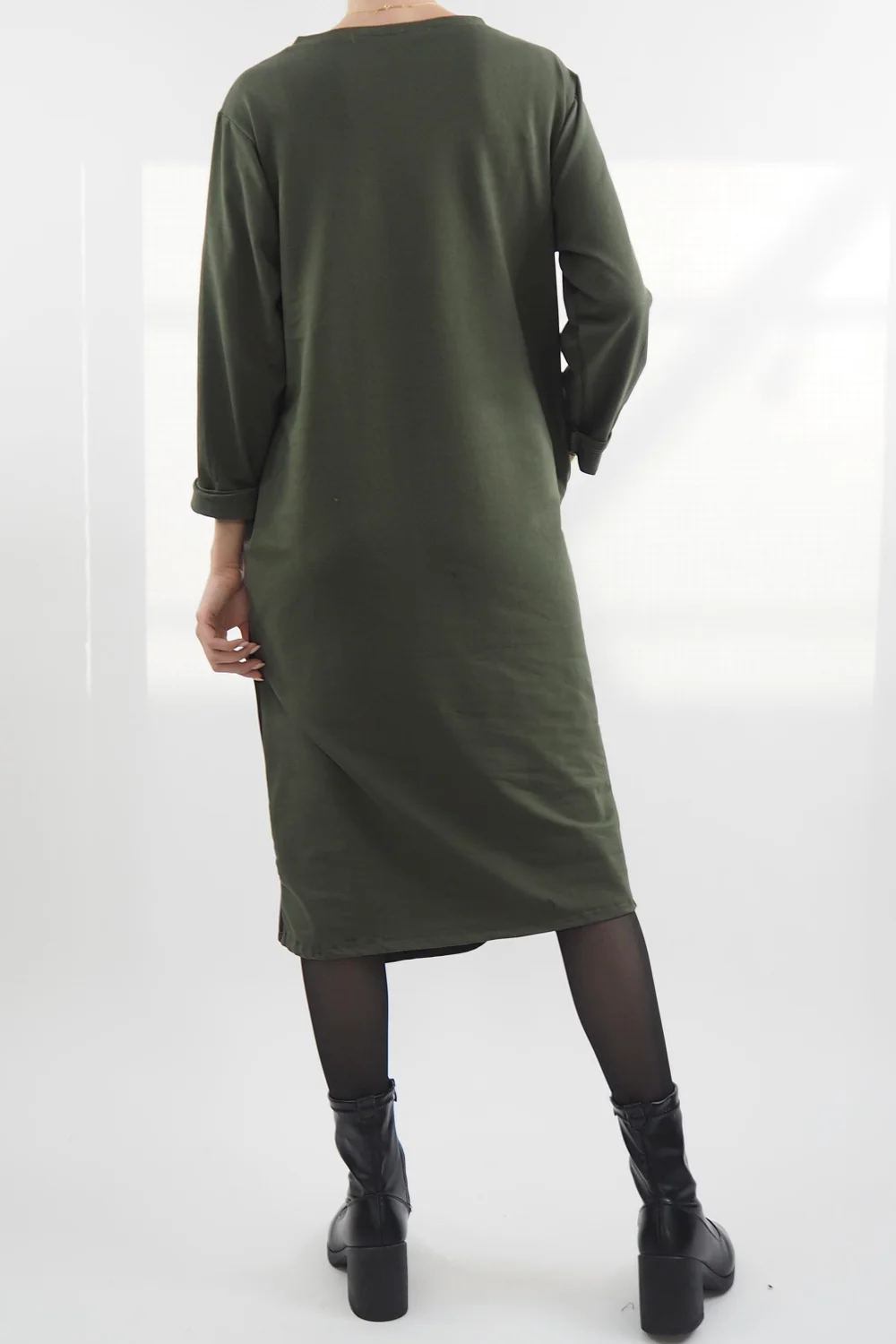 Made In Italy Moxie Pesca Zippy Dress Bonsai 5 Made In Italy Moxie Pesca Zippy Dress Bonsai - Image 3