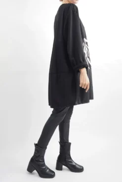 Made In Italy Moxie Zebra Panel Top Black 7 Made In Italy Moxie Zebra Panel Top Black -VogueCurve Store made in italy moxie zebra panel top black02.jpg