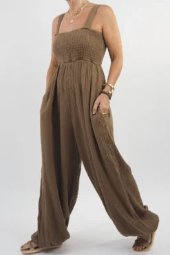 Made In Italy Obi Crepe Cotton Balloon Jumpsuit Saddle 8 Made In Italy Obi Crepe Cotton Balloon Jumpsuit Saddle -VogueCurve Store made in italy obi crepe cotton balloon jumpsuit saddle 2.jpg