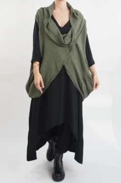 Made In Italy Obi Crepe Cotton Cross Cowl Tank Bonsai 14 Made In Italy Obi Crepe Cotton Cross Cowl Tank Bonsai -VogueCurve Store made in italy obi crepe cotton cross cowl tank bonsai1.jpg