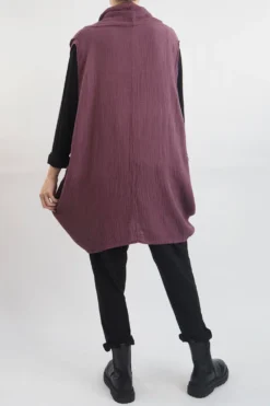 Made In Italy Obi Crepe Cotton Cross Cowl Tank Mulberry -VogueCurve Store made in italy obi crepe cotton cross cowl tank mulberry13.jpg