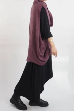 Made In Italy Obi Crepe Cotton Cross Cowl Tank Mulberry -VogueCurve Store made in italy obi crepe cotton cross cowl tank mulberry16.jpg