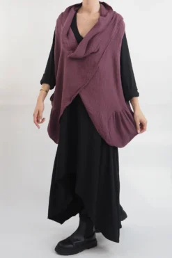 Made In Italy Obi Crepe Cotton Cross Cowl Tank Mulberry -VogueCurve Store made in italy obi crepe cotton cross cowl tank mulberry18.jpg