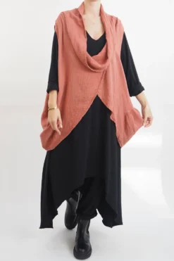 Made In Italy Obi Crepe Cotton Cross Cowl Tank Rosewood 14 Made In Italy Obi Crepe Cotton Cross Cowl Tank Rosewood -VogueCurve Store made in italy obi crepe cotton cross cowl tank rosewood05.jpg