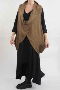 Made In Italy Obi Crepe Cotton Cross Cowl Tank Saddle 17 Made In Italy Obi Crepe Cotton Cross Cowl Tank Saddle -VogueCurve Store made in italy obi crepe cotton cross cowl tank saddle18.jpg