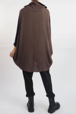 Made In Italy Obi Crepe Cotton Cross Cowl Tank Truffle -VogueCurve Store made in italy obi crepe cotton cross cowl tank truffle113.jpg