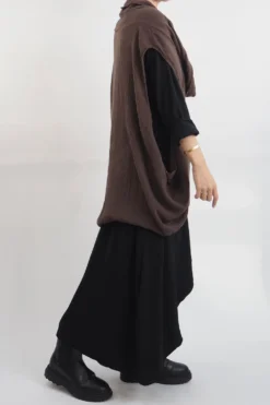 Made In Italy Obi Crepe Cotton Cross Cowl Tank Truffle -VogueCurve Store made in italy obi crepe cotton cross cowl tank truffle16.jpg