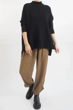 Made In Italy Obi Crepe Cotton Slim Leg Cuff Pant Saddle 12 Made In Italy Obi Crepe Cotton Slim Leg Cuff Pant Saddle -VogueCurve Store made in italy obi crepe cotton slim leg cuff pant saddle10.jpg