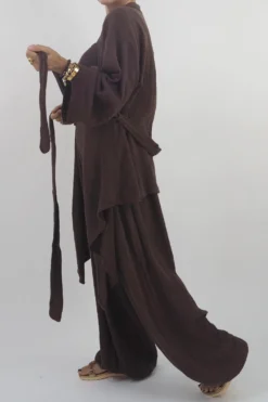 Made In Italy Obi Crepe Cotton Wrap Jacket Truffle 13 Made In Italy Obi Crepe Cotton Wrap Jacket Truffle -VogueCurve Store made in italy obi crepe cotton wrap jacket truffle 2.jpg