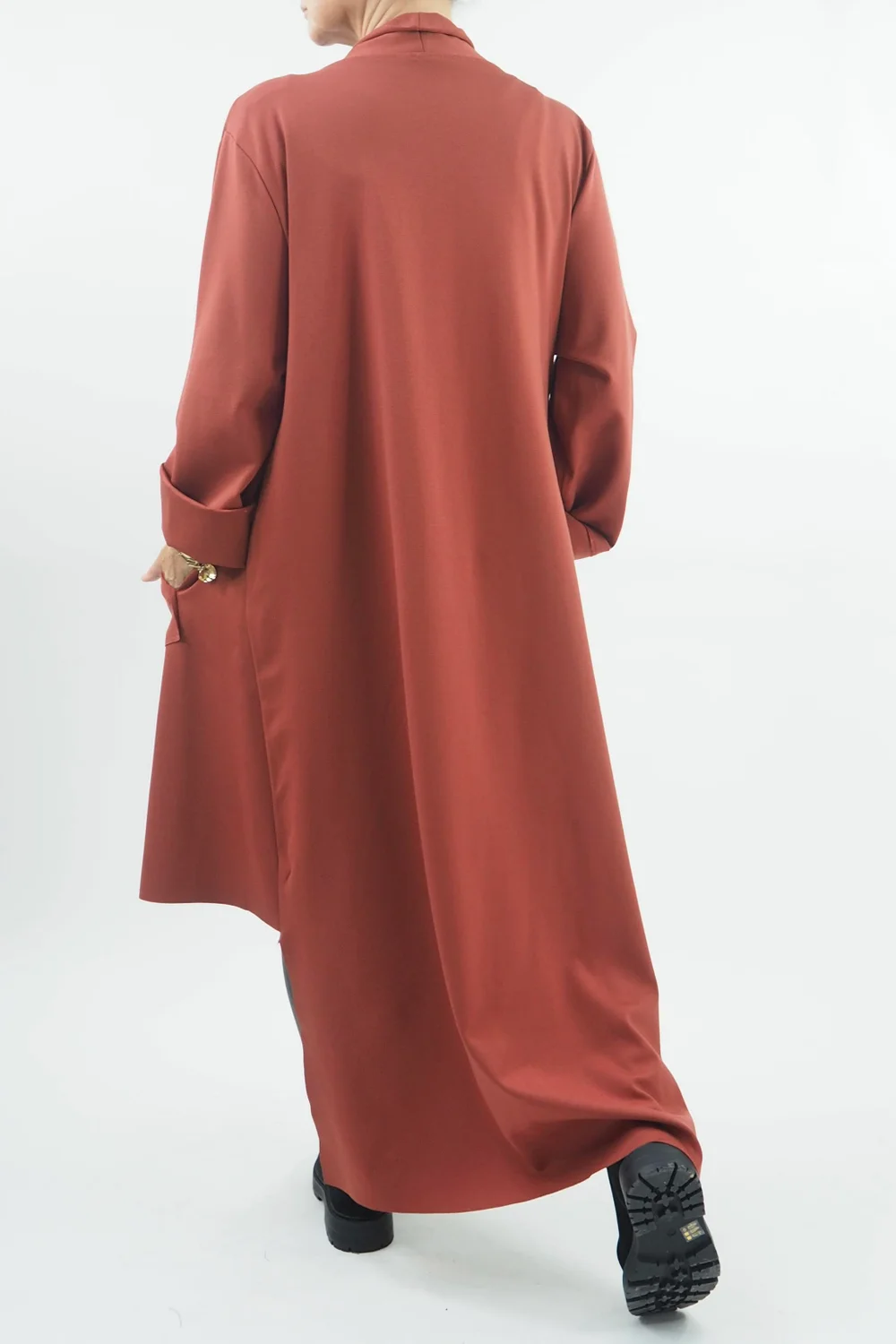 Made In Italy Ori X Stretch Duster Jacket Cognac // 8 Made In Italy Ori X Stretch Duster Jacket Cognac // - Image 6