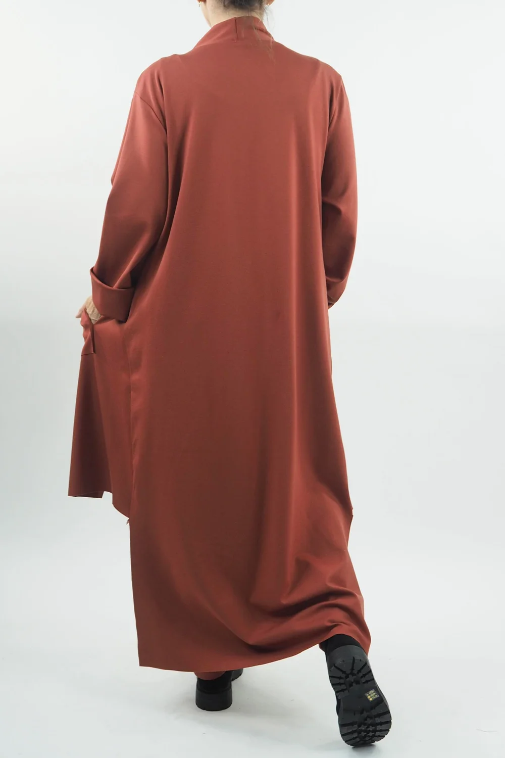 Made In Italy Ori X Stretch Duster Jacket Cognac // 5 Made In Italy Ori X Stretch Duster Jacket Cognac // - Image 3