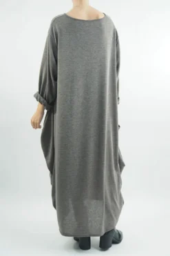 Made In Italy Oversized Fine Knit Cocoon Dress Mushroom -VogueCurve Store made in italy oversized fine knit cocoon dress mushroom03.jpg