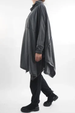 Made In Italy Oversized Inside Out Cowl Top Charcoal -VogueCurve Store made in italy oversized inside out cowl top charcoal03.jpg
