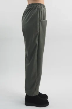 Made In Italy Pesca Leather Look Deep Pocket Pant Khaki -VogueCurve Store made in italy pesca leather look deep pocket pant khaki 3.jpg