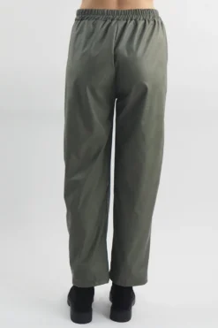 Made In Italy Pesca Leather Look Deep Pocket Pant Khaki -VogueCurve Store made in italy pesca leather look deep pocket pant khaki 4.jpg