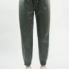 Made In Italy Pesca Stretch Leather Look Jogger Khaki 1 Made In Italy Pesca Stretch Leather Look Jogger Khaki -VogueCurve Store made in italy pesca stretch leather look jogger khaki01.jpg