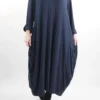 Made In Italy Ribbed Soft Knit Cocoon Dress Navy 1 Made In Italy Ribbed Soft Knit Cocoon Dress Navy -VogueCurve Store made in italy ribbed soft knit cocoon dress navy201.jpg